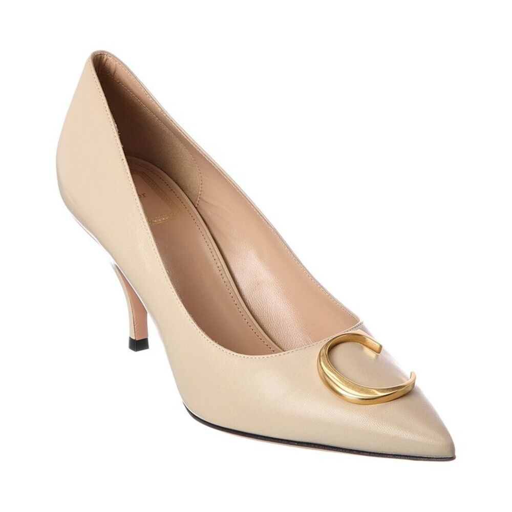 Dior Initials Leather Pump, White